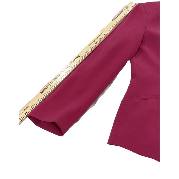 Kasper Women's Petite Pink Long Sleeve Button Front Skirt Suit Size 6P - Picture 8 of 13